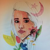 Mi primer retrato a Acuarela. Traditional illustration project by Vanesa de Jesús Pérez Santana - 02.03.2019