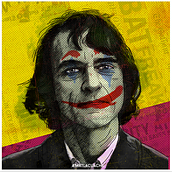 The Joker . Creativit, Design, Poster Design, Graphic Design, Traditional illustration, Digital Illustration, Digital Marketing, and Advertising project by Francisco J. Eizaguirre - 02.04.2019