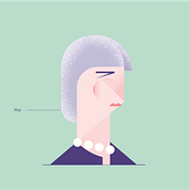 Mi Proyecto del curso: Retrato geométrico minimalista. Character Design, and Vector Illustration project by Bernat Font - 02.07.2019