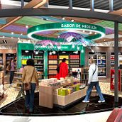 Duty Free Medellín_Travel Retail. 3D, Creative Consulting, Interior Design, Furniture Design, Making & Infographics project by Kombu Design - 02.15.2018