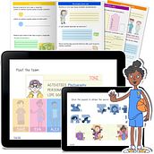 Educational apps & workbooks. Drawing, Design, Traditional illustration, Game Design, Interactive Design, Education, Video Games, and Digital Illustration project by Laia Capdevila - 02.08.2019