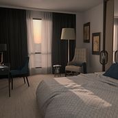 Hotel room . % Rafael Martín Morales tarafından hazırlanan 3D, Dijital Mimarlık, Ve İç Mimarlık projesi - 02.08.2019