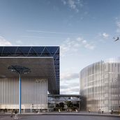 Concurso Aeropuerto OMA. 3D, Arquitetura, Arquitetura de interiores, Design de interiores, Ilustração digital, Modelagem 3D, e VFX projeto de AUPA Archviz - 03.05.2018