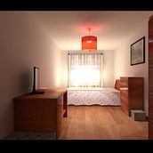 Bedroom (3D). 3D, and 3D Modeling project by Rui Melo - 01.07.2019