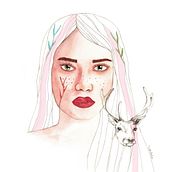 Mi Proyecto del curso: Retrato ilustrado en acuarela. Watercolor Painting project by marta_alex_ana - 02.09.2019