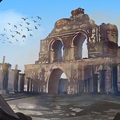 Concept art para videojuegos: Ruinas de Tolonte. Concept Art, Traditional illustration, and Digital Illustration project by Rocío García - 02.10.2019