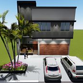 Vivienda Unifamiliar. Un progetto di Architettura di Lorena Bustos - 10.09.2018