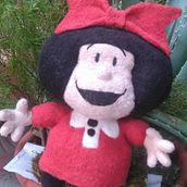 Proyecto Final: Mafalda (gigante) . Un proyecto de Diseño de personajes, Artesanía y Creatividad de Viridiana S. Ramírez - 29.03.2019