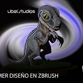 BLUE - VELOCIRAPTOR CURSO DE LA MANO DE LIBEL STUDIOS  :D. 3D, 3D Character Design, and Video Games project by Germanuel Caceres - 02.10.2019