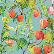 Mi Proyecto del curso: Ilustración botánica con acuarela, PHYSALIS.. Projekt z dziedziny  Sztuki piękne,  R, sunek, Design,  Malarstwo i Malowanie akwarelą użytkownika Alicia Gomis - 14.02.2019