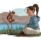 Curiosidad. Drawing, Traditional illustration, and Digital Illustration project by Diego Fernandez Cueto - 05.04.2017