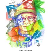 Para este proyecto hice un retrato de mi Abuelo Argenis Marcano, a quien debo mis genes artisticos. Fine Arts project by Ricardo Silva - 03.12.2019