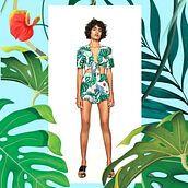 Print Tropical / Zara . Un proyecto de Bellas Artes, Creatividad, Diseño, Diseño de moda, Pattern Design, Diseño gráfico, Ilustración tradicional, Ilustración digital, Pintura y Pintura a la acuarela de Silvia Ospina - 20.04.2018