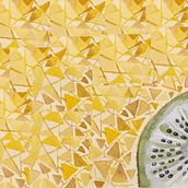kiwi psicodélico. Watercolor Painting project by Gloria Fuentes Mella - 02.26.2019