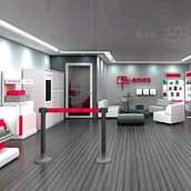 In-Boxes - Stand Design. 3D, Architecture, Interior Architecture, Concept Art, Creativit, Design, Interior Design, Set Design, Infographics, and 3D Modeling project by Diana Carolina Londoño - 02.21.2019
