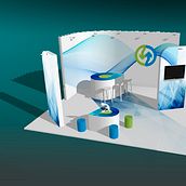 Diseño de Stand para EMASESA, empresa pública del agua de Sevilla. Projekt z dziedziny Architektura wnętrz i Projektowanie graficzne użytkownika Antonio Gaga - 22.02.2019