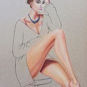 Mi Proyecto del curso: Ilustración con pastel y lápices de colores. Een project van  Beeldende kunst y  Tekening van Bethzabe Sànchez Salazar - 26.02.2019