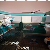 SimpleRoom. Un proyecto de 3D y Arquitectura interior de Pedro León - 27.02.2019
