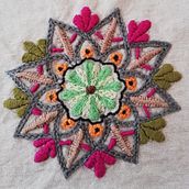 Mandala. Embroider project by Gloria M. Botero P. - 04.28.2019