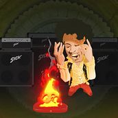 Homenaje a Hendrix. Un proyecto de Animación, Animación 2D, Animación de personajes, Creatividad, Dibujo, Diseño de personajes, Ilustración digital y Vídeo de Guillermo Marin - 03.03.2019
