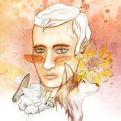 Mi Proyecto del curso: Retrato ilustrado en acuarela. Un progetto di Illustrazione tradizionale di cesar_gonza09 - 04.03.2019