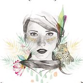 Mi Proyecto del curso: Retrato ilustrado en acuarela JUNGLE. Un proyecto de  de t_claudia - 11.03.2019