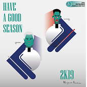 Have a Good Season 2k19 AMG Petronas - Retrato geométrico minimalista.  project by khaynanfs - 03.05.2019