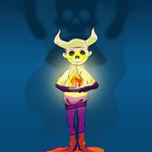Demonio / Proyecto personal. Digital Illustration project by Víctor Díaz - 03.07.2019