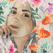 Mi Proyecto del curso: Retrato ilustrado en acuarela. Un projet de Dessin de portrait de Lorena Meléndez - 09.03.2019