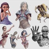 Sketches. Un projet de B, e dessinée, Art conceptuel, Créativité, Dessin, Dessin artistique, Conception de personnages, Illustration traditionnelle et Illustration numérique de Juan Gómez Torres - 09.03.2019