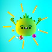Sunny day. 3D, 3D Animation, Character Animation, Design, and 3D Character Design project by jorvyl - 03.10.2019