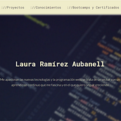 Portfolio. Un progetto di Web development di Laura Ramírez Aubanell - 11.03.2019