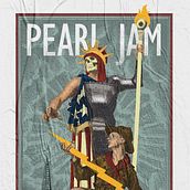 Pearl Jam. Colagem, Design gráfico e Ilustração tradicional projeto de Gabriel Garrido Moreno - 15.03.2019