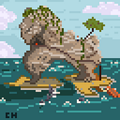 Trabajos en pixelart . Un proyecto de Ilustración digital de Charon - 16.03.2019