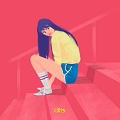 Volleyball girl. Drawing, Character Design, and Digital Illustration project by Cristina Segura - 02.17.2019