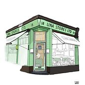 Bares, restaurantes y locales con historia.. Concept Art, Creativit, Drawing, and Digital Illustration project by ferreraledesma - 03.18.2019