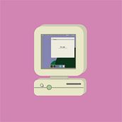 ORDENADOR RETRO. Een project van  Tekening, Posterontwerp y Digitale illustratie van Krystheen Santamaría Cárdenas - 20.03.2019