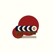 SUSHI. Een project van  Tekening, Posterontwerp y Traditionele illustratie van Krystheen Santamaría Cárdenas - 20.03.2019