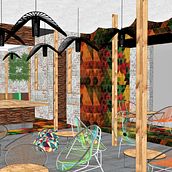 Restaurante centro historico Cartagena. Architecture project by Victor Santiago Torres Martinez - 03.20.2019