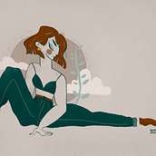 femme. Un projet de Dessin artistique, Illustration numérique et Illustration jeunesse de Marie Garcin - 17.04.2019