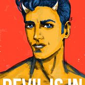 DEVIL IS IN POSTER. Traditional illustration, and Digital Illustration project by Patrícia Helena Cardoso - 03.25.2019