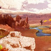 Tierra de dragones. Collage, Creativit, and Photo Retouching project by silviacd92 - 03.25.2019