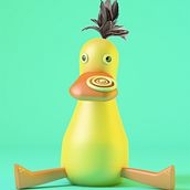 Mascota. 2ª Práctica del curso: "Introducción exprés al 3D: de cero a render con Cinema 4D". 3D, Art Direction, and Design project by Angélica Sol Rivas Fernández - 03.26.2019
