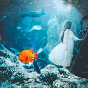 Salir del agua. Collage, Concept Art, and Digital Illustration project by Pilar Santiño - 03.27.2019