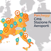 Parclick Italia. Een project van 2D-animatie,  Creativiteit, Motion Graphics, Geluidsontwerp y  Video van José Núñez - 27.03.2019