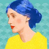 Mujeres brillantes de pelo azul. Un proyecto de Ilustración digital de Xana Morales - 29.03.2019