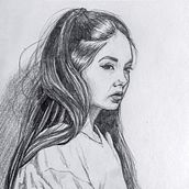 Mi Proyecto del curso: Retrato realista con lápiz de grafito. Drawing project by Ivan Arias - 03.30.2019
