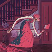 Lizzie Borden. Traditional illustration project by Alex Red - 03.31.2019