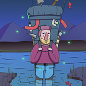 Nolan - Backpacker. Character Design, Traditional illustration, Digital Illustration, and Vector Illustration project by Bryan Ricardo Cuasapaz - 04.01.2019