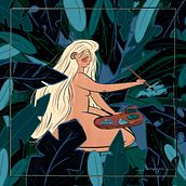 Primavera. Design de personagens, Ilustração tradicional, Ilustração digital e Ilustração infantil projeto de Ana Pi Garcia - 28.03.2019